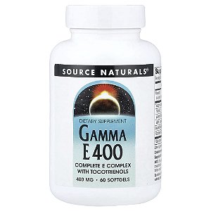 Vitamina E Gama E Tocotrienóis 400 UI 60 Softgels - Source Naturals