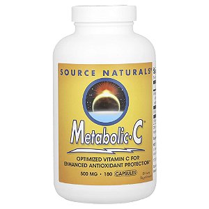 Vitamina C Metabólico 500 mg 180 Cápsulas - Source Naturals