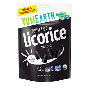 Alcaçuz Sem Glúten Preto 142 g - YumEarth