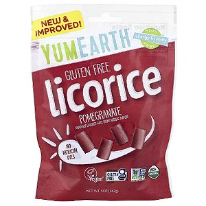 Alcaçuz de Romã Macio Sem Glúten + Yum 142 g - YumEarth