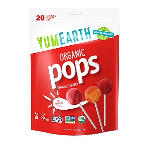 Pirulitos orgânicos sabores variados 20 Pirulitos 119 g - YumEarth