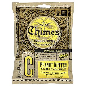Balas Mastigáveis de Gengibre Manteiga de Amendoim 142 g - Chimes
