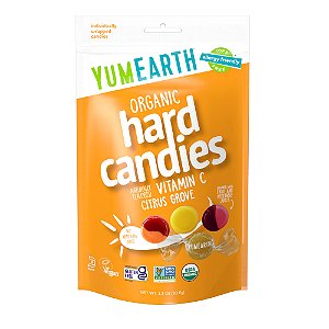 Balas Duras Orgânicos Vitamina C Bosque de Cítricos 94 g - YumEarth