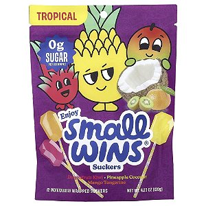 Pirulitos Frutas Tropicais 12 Unidades 120 g - Enjoy Small Wins