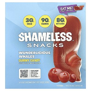 Gomas Baleias Wunderlicious 6 Sacos 50 g Cada - Shameless Snacks