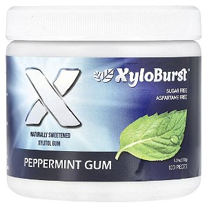 Goma de Xilitol Hortelã-Pimenta 100 Unidades 150 g - Xyloburst