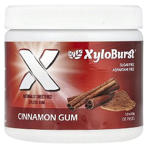 Goma de Xilitol Canela 100 Unidades 150 g - Xyloburst