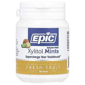 Mentas de Xilitol Sem Açúcar Frutas Frescas 180 Unidades - Epic Dental