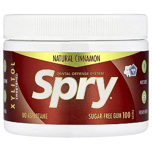 Spry Goma de Mascar Canela Natural 100 Unidades - Xlear