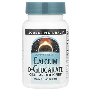 D-Glucarato de Cálcio 500 mg 60 Comprimidos - Source Naturals