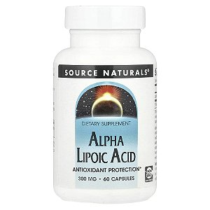 Ácido Alfa-Lipóico 300 mg 60 Cápsulas - Source Naturals