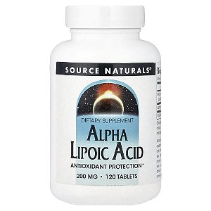 Ácido Alfa-Lipóico 200 mg 120 Comprimidos - Source Naturals