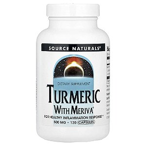 Cúrcuma Curcumin com Meriva 500 mg 120 Cápsulas - Source Naturals