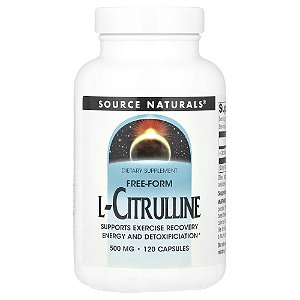 L-Citrulina 500 mg 120 Cápsulas - Source Naturals