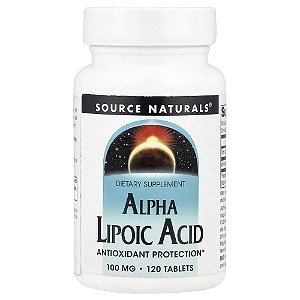 Ácido Alfa-Lipóico 100 mg 120 Comprimidos - Source Naturals