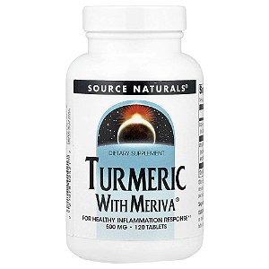 Cúrcuma Curcumin com Meriva 500 mg 120 Comprimidos - Source Naturals