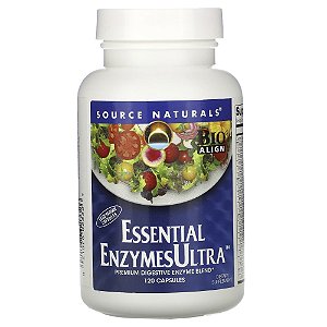 Enzimas Digestivas Essential Enzymes Ultra 120 Cápsulas - Source Naturals