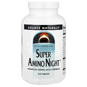 Super Amino Night Complexo Noturno de Aminoácidos 240 Comprimidos - Source Naturals