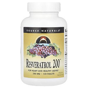 Resveratrol 200 mg 120 Comprimidos - Source Naturals