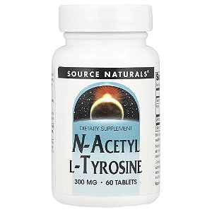 N-Acetil L-Tirosina NALT 300 mg 60 Comprimidos - Source Naturals