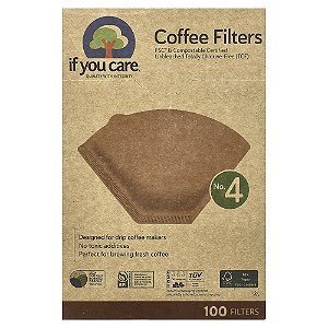 Filtros de Café Número 4 100 Filtros - If You Care