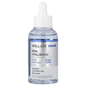 Ampola Facial Real Hyaluronic Blue 100 60 ml - Wellage