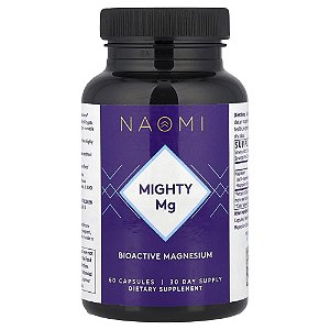 Mighty Mg Magnésio 180 mg 60 Cápsulas - NAOMI