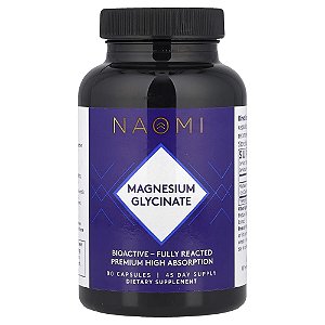 Glicinato de Magnésio KalmAssure 100 mg 90 Cápsulas - NAOMI