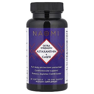 Astaxantina com CoQ10 30 Softgels - NAOMI
