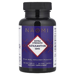 Astaxantina 12 mg 30 Softgels - NAOMI