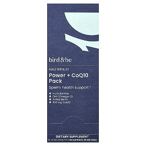 Complexo de Fertilidade Masculina com CoQ10 30 Sachês - Bird & Be