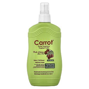 Óleo Acelerador de Bronzeamento Frutas Tropicais 200 ml - Carrot Sun