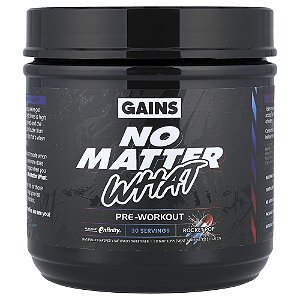 Pré-Treino No Matter What Sabor Rocket Pop 432 g - GAINS