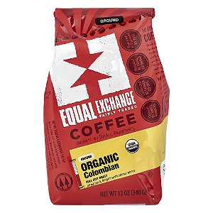 Café Orgânico Colombiano Moído Torra Média 340 g - Equal Exchange