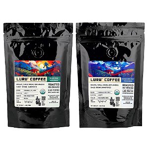 Café Luru Amostra de Grãos Integrais 2 Pacotes 113 g Cada - Pure Indian Foods