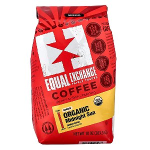 Café Orgânico Midnight Sun Moído Torrado Francês 283,5 g - Equal Exchange