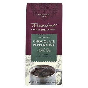 Café Ervas de Chicória Orgânica Chocolate e Hortelã-Pimenta Torra Leve Sem Cafeína 312 g - Teeccino