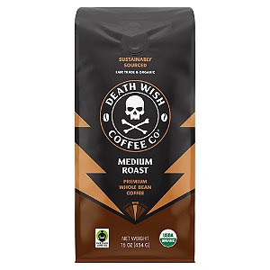 em Grãos Torra Média 454 g - Death Wish Coffee