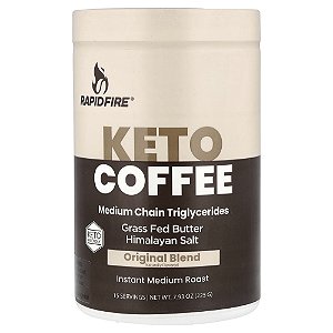 Café Keto Mistura Original Instantâneo Torra Média 225 g - RAPIDFIRE