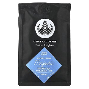 Majestic Orgânico em Grãos Descafeinado Malte de Chocolate + Especiarias 340 g - Centri Coffee