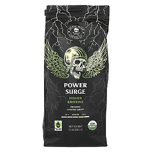 Café Power Surge Moído Escuro Médio Alto Teor de Cafeína 283 g - Death Wish Coffee