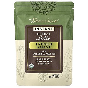 Latte de Ervas Instantâneo Torra Francesa Torra Escura Sem Cafeína 224 g - Teeccino