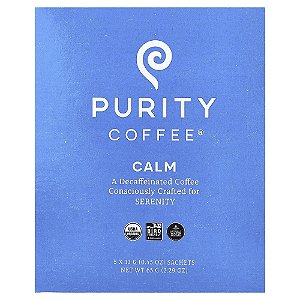 Calm Sachê Descafeinado 5 Sachês 13 g Cada - Purity Coffee