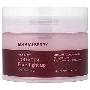 Discos de Gel Tonificantes Bouncy Day Colágeno Pore-Tight 60 Unidades - EQQUALBERRY