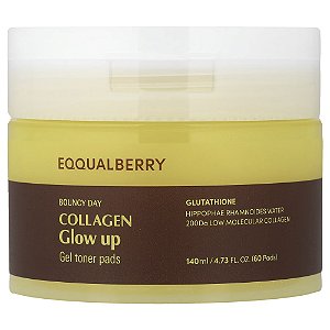 Discos de Gel Tonificantes Bouncy Day Collagen Glow 60 Unidades - EQQUALBERRY