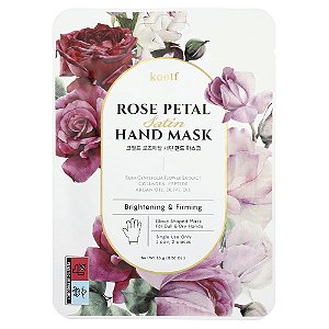 Máscara para as Mãos Pétala de Rosa 1 Par 16 g - Koelf