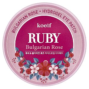 Adesivos de Hidrogel para Olhos Rosa Búlgara e Rubi 60 Unidades - Koelf
