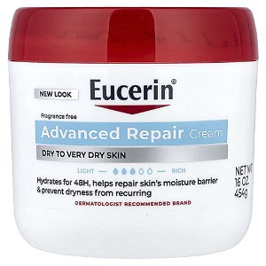Creme Corporal Advanced Repair Pele Seca a Muito Seca Sem Perfume 454 g - Eucerin