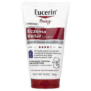 Creme Hidratante Infantil Eczema Relief Baby Sem Perfume 141 g - Eucerin