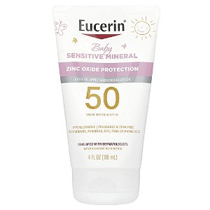 Protetor Solar Infantil Baby Sensitive Mineral FPS 50 Sem Perfume 118 ml - Eucerin